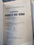 Anuarul Institutului de Istorie Nationala Vol. 5, 1930, Alex. Lepadatu, Ioan Lupas, 793 pagini, Carte Istorie veche