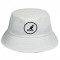 Palarie alba Kangol Cotton Bucket (Masura: M) - Cod 78783543