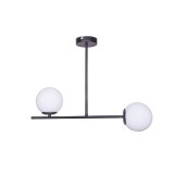 Lustra cu 2 lumini Opedro Negru 60x30x40 cm