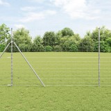VidaXL Gard de c&acirc;mp 1.6x10 m Oțel galvanizat