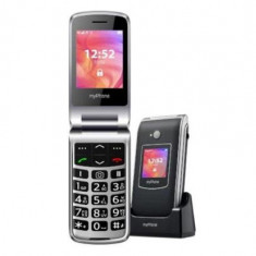 Telefon mobil myPhone Rumba 2, Single Sim, 2G (Negru/Argintiu)