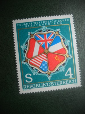 HOPCT TIMBRE MNH 765 TRATATUL DE STAT 1980 -1 VAL AUSTRIA foto