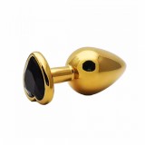 Dildo metalic Rosy Small Heart Black Diamon