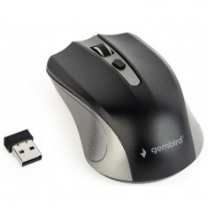 Mouse wireless Gembird, 1600 dpi, Negru / Gri, MUSW-4B-04-BG