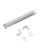 Profil LED Aluminiu Colt V-TAC 2m, 15.8x15.8mm, Alb. Carcasa Banda LED, Montaj Simplu, Dispersor Lumina
