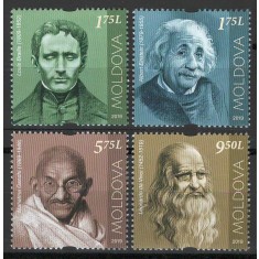 Moldova 2019 Mi 1119/22 MNH - Personalitati care au schimbat istoria lumii (I)