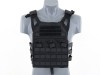 Vesta Airsoft Emerson Jump Plate Carrier SAPI Negru, Cordura, Molle, Protectie, Placi Spuma, Ajustabila, Usoara