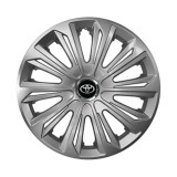 Set 4 capace roti Strong silver varnished R15 Compatibil Cu Toyota