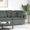 VidaXL Modul de colț pentru canapea modulară cu perne gri &icirc;nchis 100cm 4104448