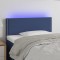 Gossi tablie de pat cu led, albastru, 100x5x78/88 cm, textil