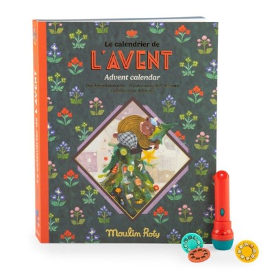 Calendar de Advent Lanterna si 23 de discuri cu povesti Minouchkas Moulin Roty foto