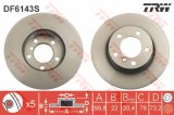 Disc frana BMW Seria 1 (F20) (2010 - 2016) TRW DF6143S