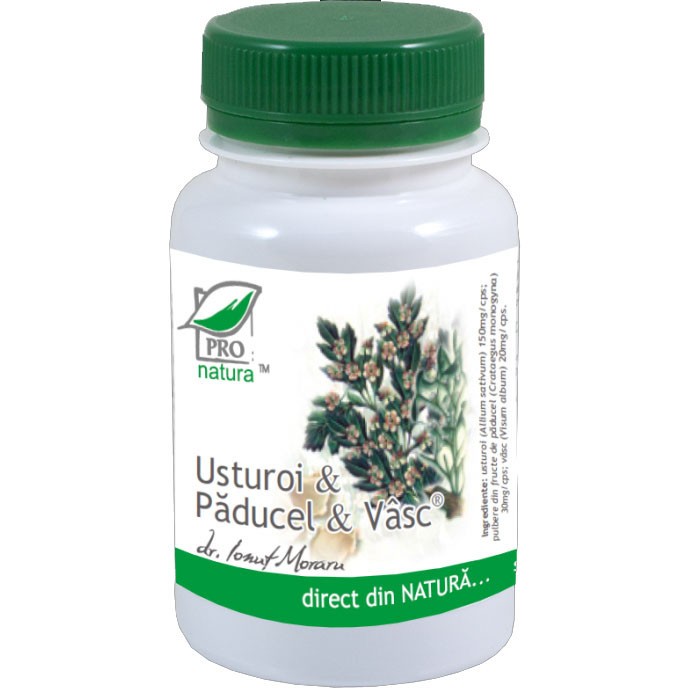 Usturoi &amp; Paducel &amp; Vasc 200 capsule Medica