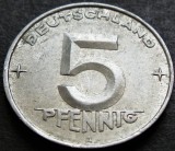 Cumpara ieftin Moneda 5 PFENNIG - RD GERMANA / GERMANIA DEMOCRATA, anul 1952 *cod 2749 B, Europa