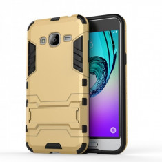 Husa carcasa hibrida g-shock pentru Samsung Galaxy J5 2016, auriu foto