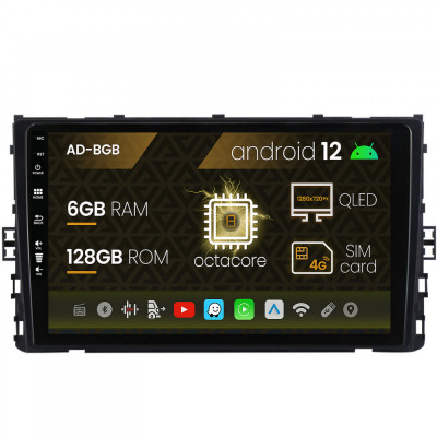 Navigatie Volkswagen T-Roc (2017+), Android 12, B-Octacore 6GB RAM + 128GB ROM, 9 Inch - AD-BGB9006+AD-BGRKIT035V2 foto