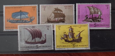 TS24/01 Timbre Serie Republica S Marino - Maritim foto