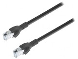 Patch cord S/FTP Cat 6a 5m Negru