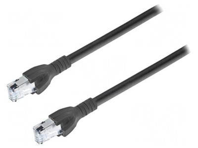 Patch cord S/FTP Cat 6a 5m Negru foto
