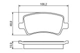 BOSCH 0 986 494 248 set placute frana,frana disc