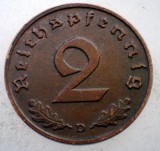 2.639 GERMANIA 2 REICHSPFENNIG 1938 D, Europa, Bronz