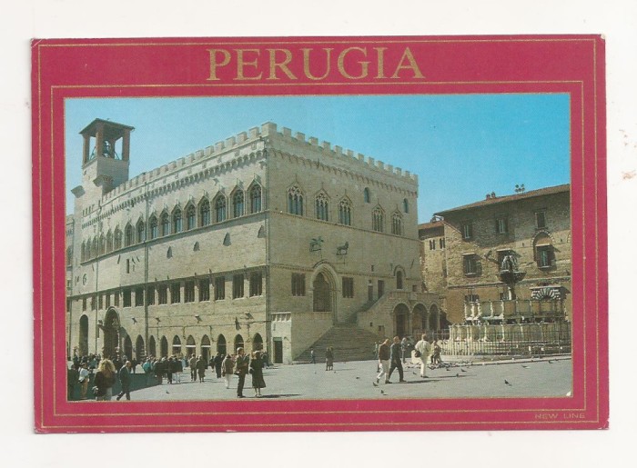 FA24-Carte Postala- ITALIA - Perugia, Piazza IV Novembre, circulata 2000