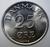 F.501 DANEMARCA 25 ORE 1954 AUNC EROARE, Europa, Cupru-Nichel
