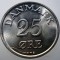 F.501 DANEMARCA 25 ORE 1954 AUNC EROARE