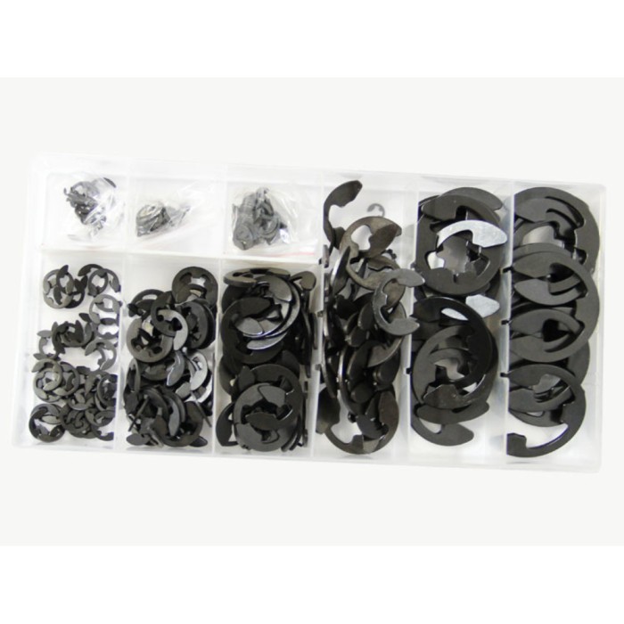 Set 300 agrafe ( E-Clips ), 9 tipuri inele de sigurante pentru alezaj AutoDrive ProParts