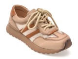 Cumpara ieftin Pantofi sport FLAVIA PASSINI bej, WM05, din material textil si piele naturala