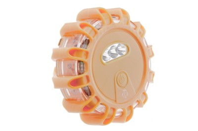 Lampa semnalizare cu led Warning Lamp 12led+3led 3xaaa, Culoare - Portocaliu Deschis, NTY EZ-IL03 foto