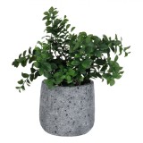 Ghiveci Decorativ, Model N/A, Ciment, Plantă Artificială, Verde, Diametru 13cm, &Icirc;nălțime 30cm, Oem