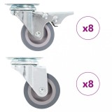Gossi roti pivotante, 16 buc., 50 mm