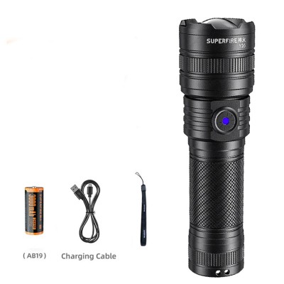 Lanterna LED Superfire Y26, 1200lm, 800M, 3700mAh, incarcare USB-C, 15W foto