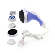 Aparat de masaj FOXMAG24, anticelulitic, 4 capete de masaj incluse, 25W, alb/albastru