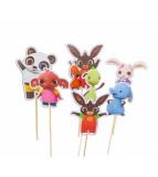 Set 7 toppere model Iepurasul Bing 5&ndash;10 decor pentru tort