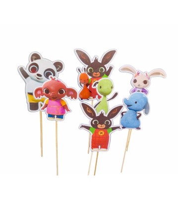 Set 7 toppere model Iepurasul Bing 5&amp;ndash;10 decor pentru tort foto