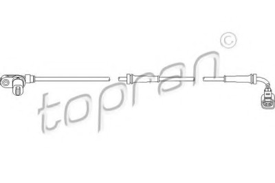 Senzor ABS / turatie roata FORD GALAXY (WGR) (1995 - 2006) TOPRAN 110 490 foto