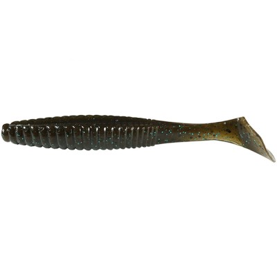 Shad Hide Up Stagger Original 2.5&amp;quot;, 114 Green Pumpkin Blue Flake, 6.6cm, 2.2g, 7buc/pac foto