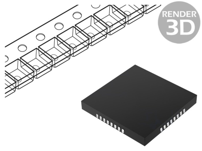 Interfață RS232 500kbps VQFN32