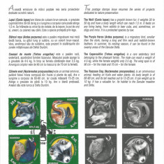 Romania, LP 1909b/2011, Fauna din rezervatii nat. din Romania, carton filatelic