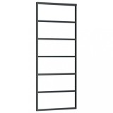 Cumpara ieftin Usa glisanta, negru, 76x205 cm, sticla ESG si aluminiu