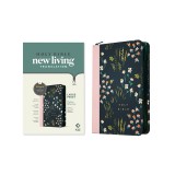 NLT Large Print Thinline Reference Zipper Bible, Filament Enabled Edition (Leatherlike, Meadow Navy &amp; Pink )