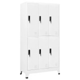 Cumpara ieftin Fiset, alb, 90x45x180 cm, otel
