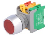 Comutator apăsare 22mm 1NC NO