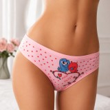 Set 2 Tanga Dama Aneta, Model Inimioare, Bumbac Elastan, Marime XXL
