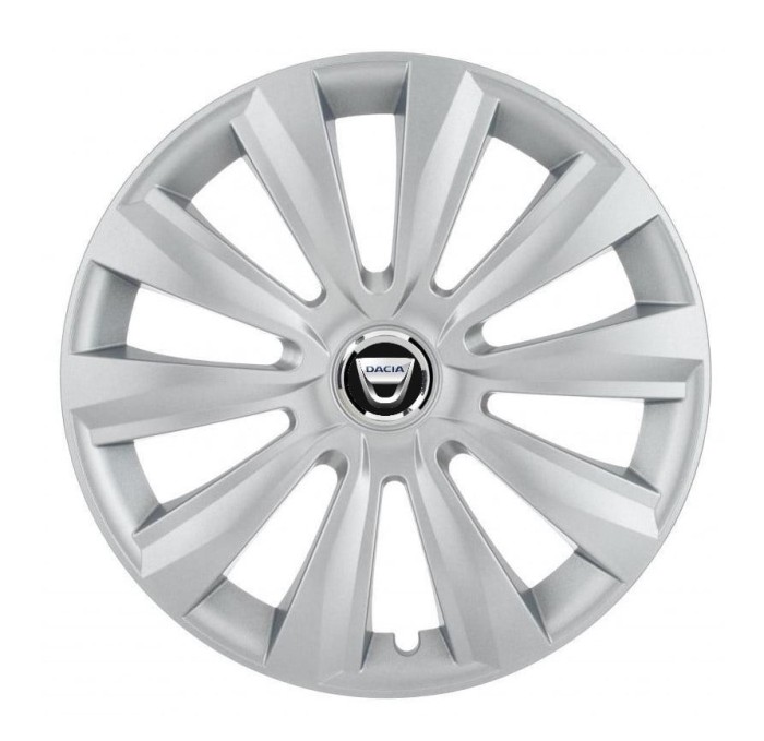 Set 4 Capace Roti, potrivite jantelor de R16, pentru Dacia, model delta cromat