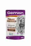 Pachet 8x100g Gemon Chunkies Adult All Breeds - Hrana umeda completa - Vanat -