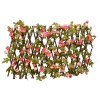 Spalier cu iederă artificială extensibil, roz &icirc;nchis, 180x20 cm