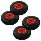 Cumpara ieftin Roti carucior industrial, 4 buc., cauciuc 3.00-4 (245x82)